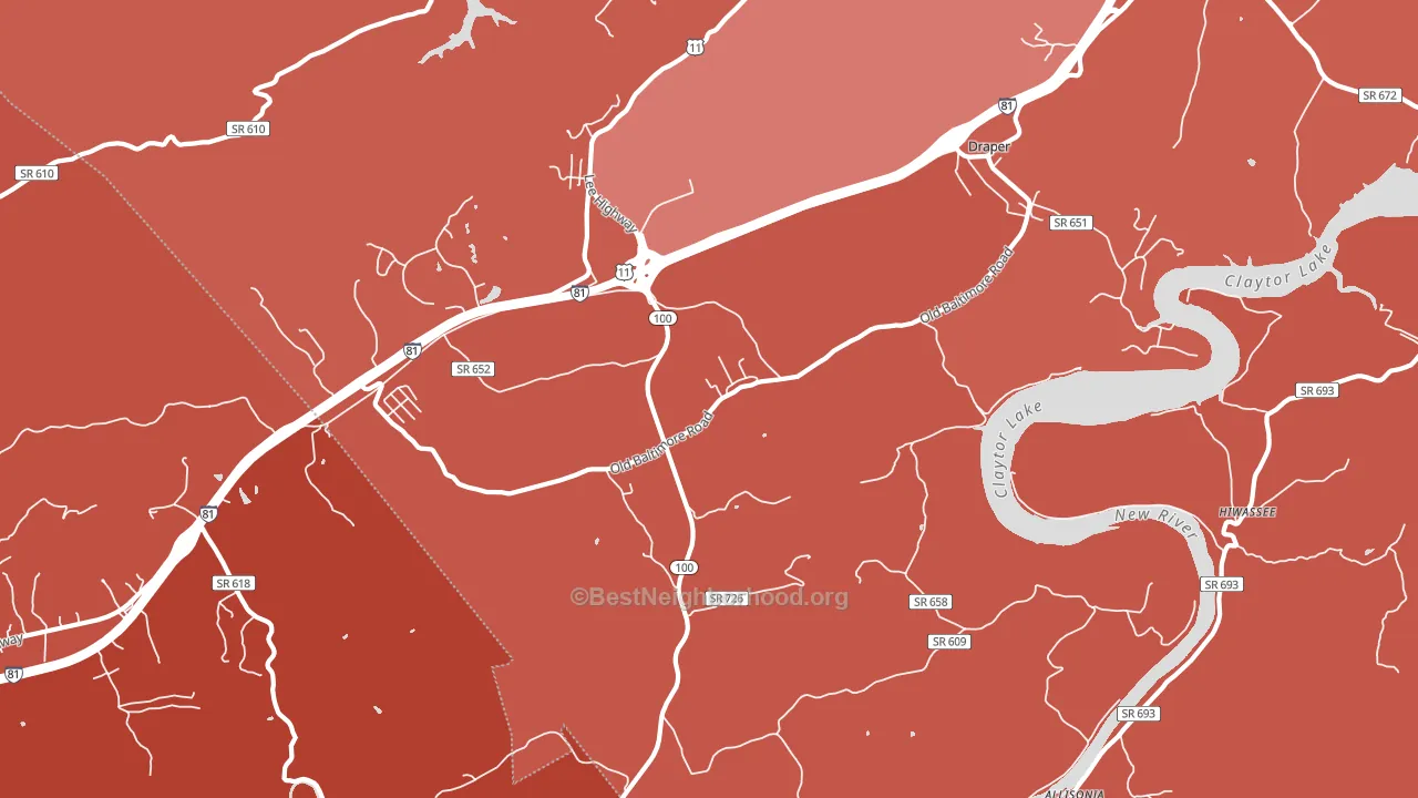 24324, VA block-group political-lean map