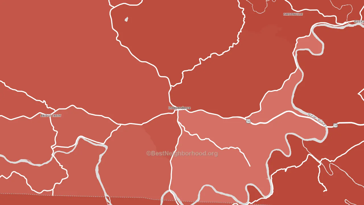 24348, VA block-group political-lean map