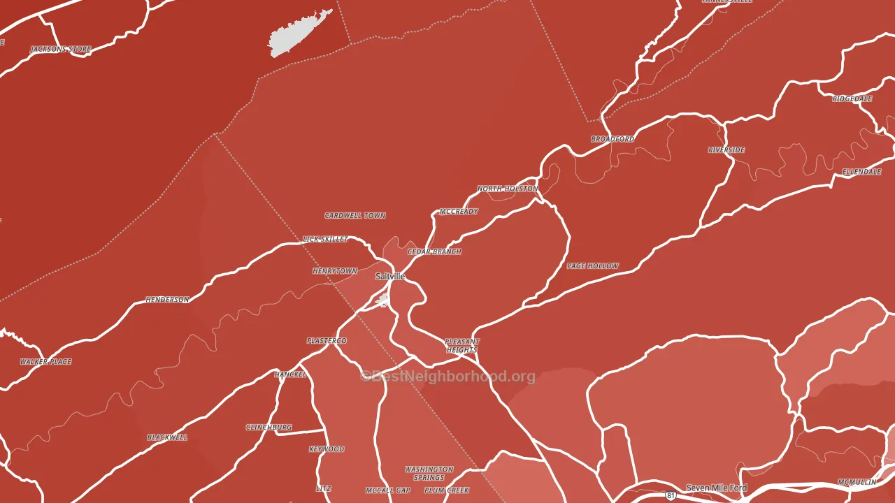 24370, VA block-group political-lean map