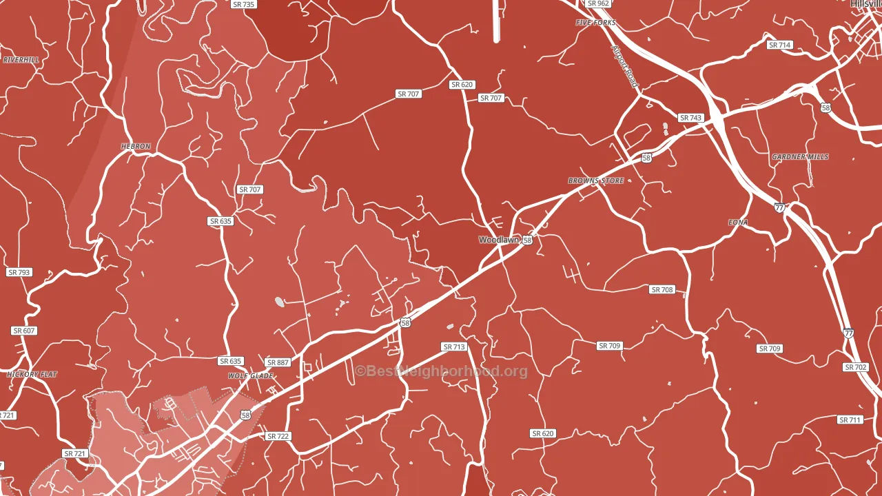 24381, VA block-group political-lean map