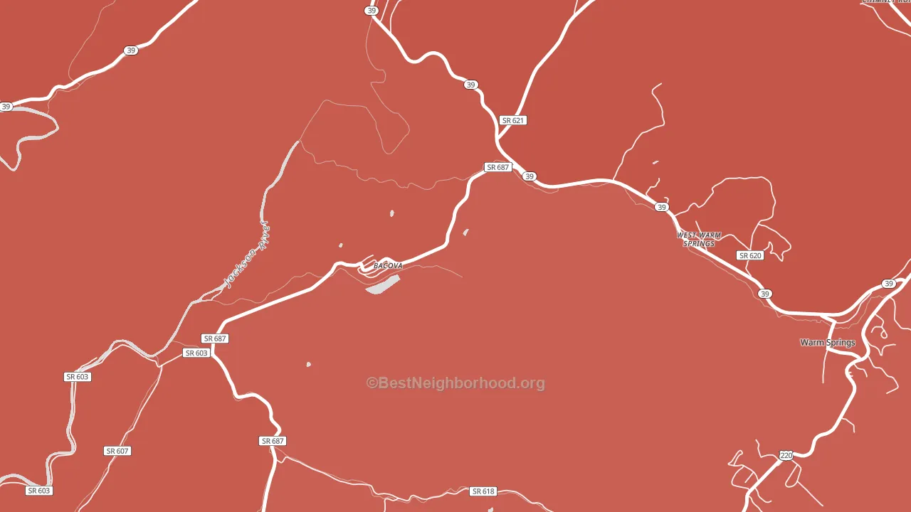 24412, VA block-group political-lean map