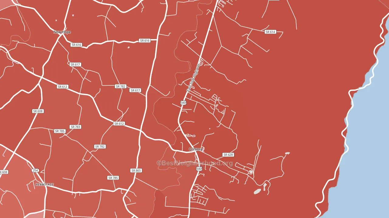 24431, VA block-group political-lean map
