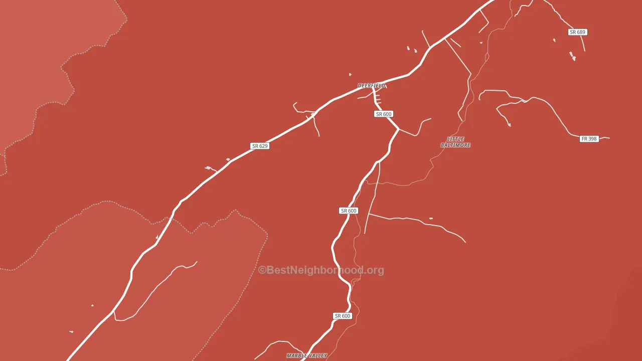 24432, VA block-group political-lean map