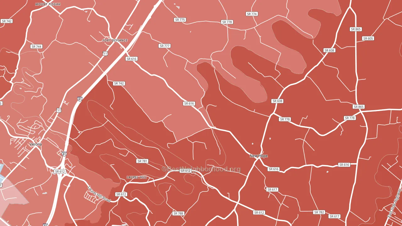 24437, VA block-group political-lean map