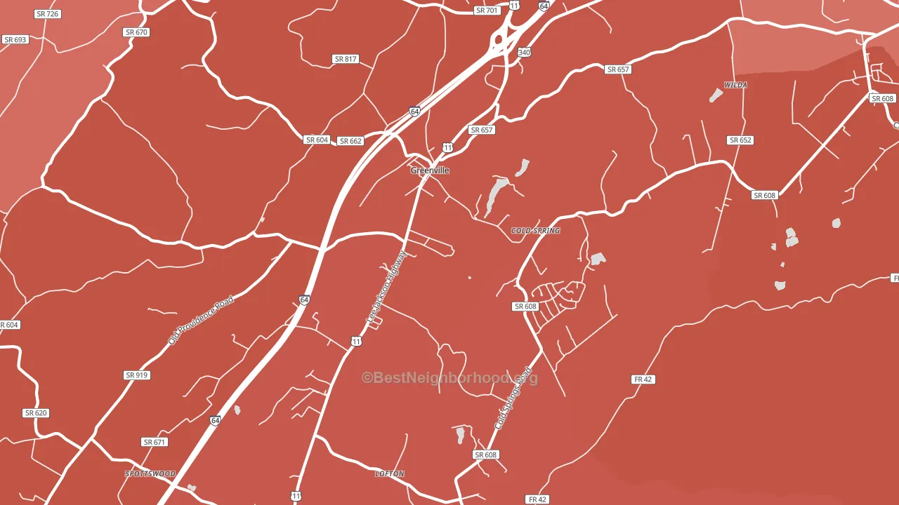 24440, VA block-group political-lean map