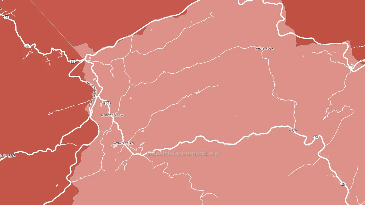 24464, VA block-group political-lean map