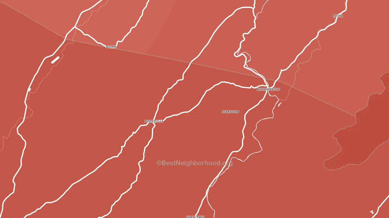 24487, VA block-group political-lean map