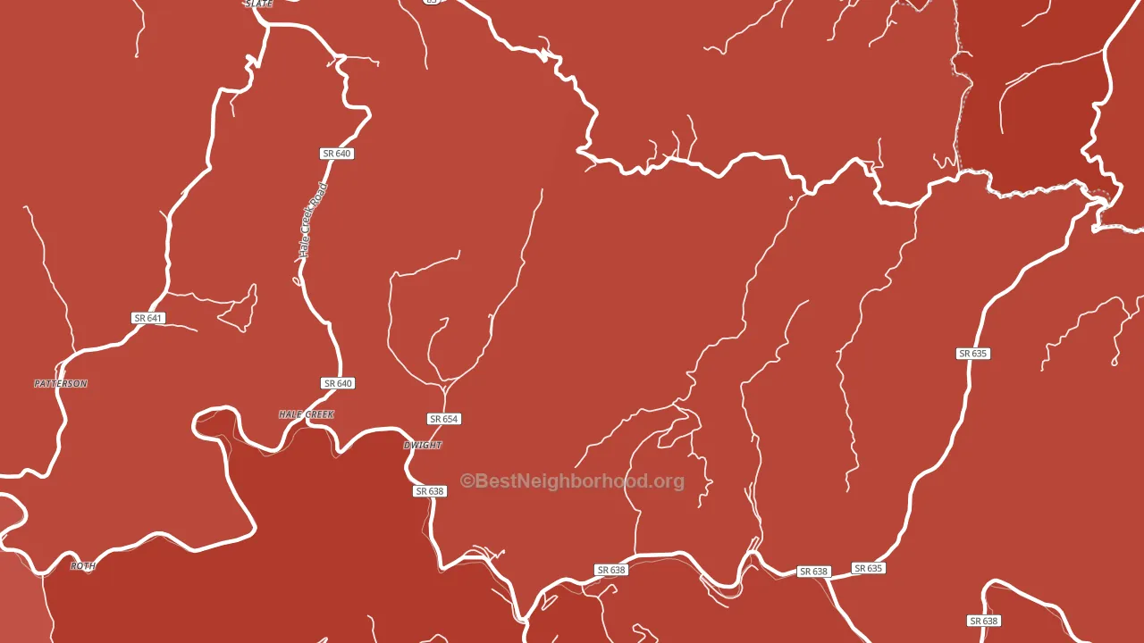24634, VA block-group political-lean map