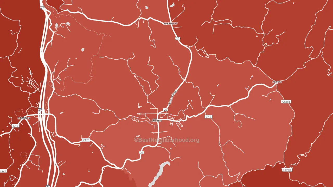 24712, WV block-group political-lean map