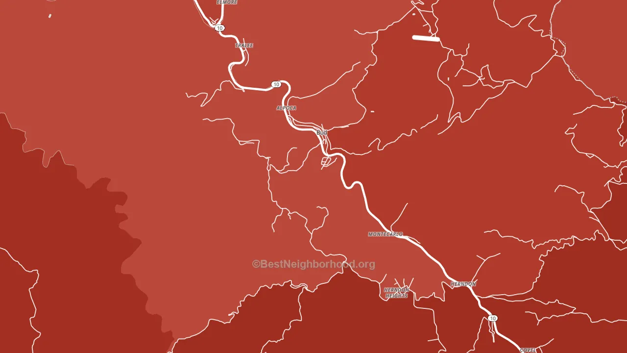 24716, WV block-group political-lean map