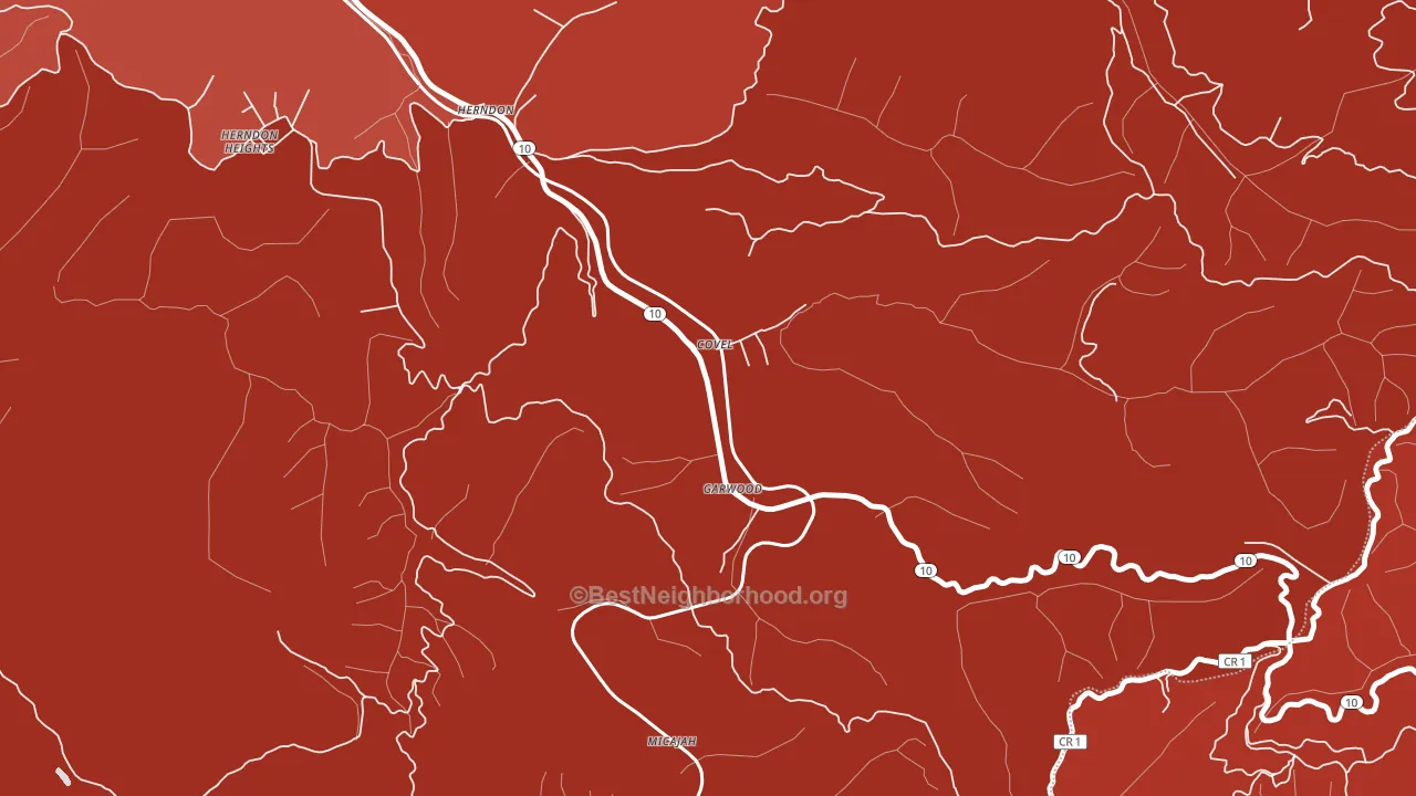 24719, WV block-group political-lean map