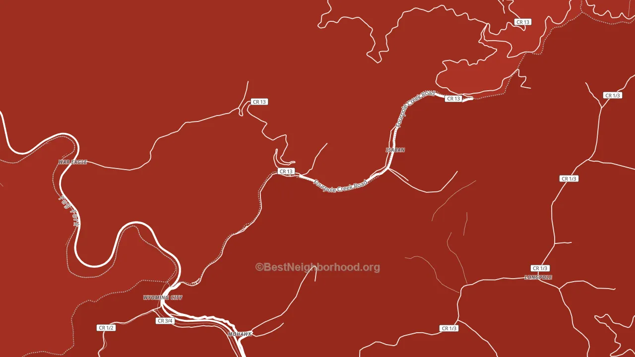 24846, WV block-group political-lean map