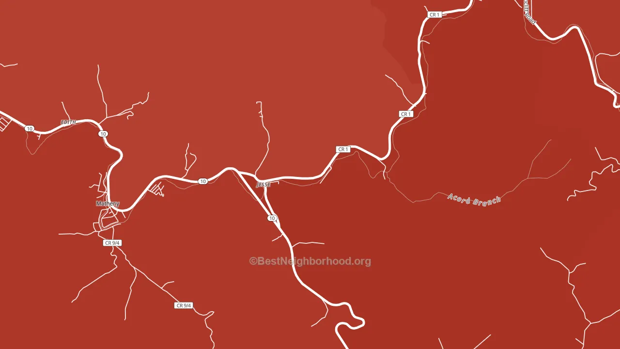 24849, WV block-group political-lean map