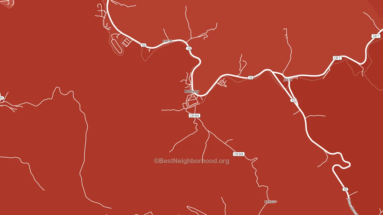 24860, WV block-group political-lean map