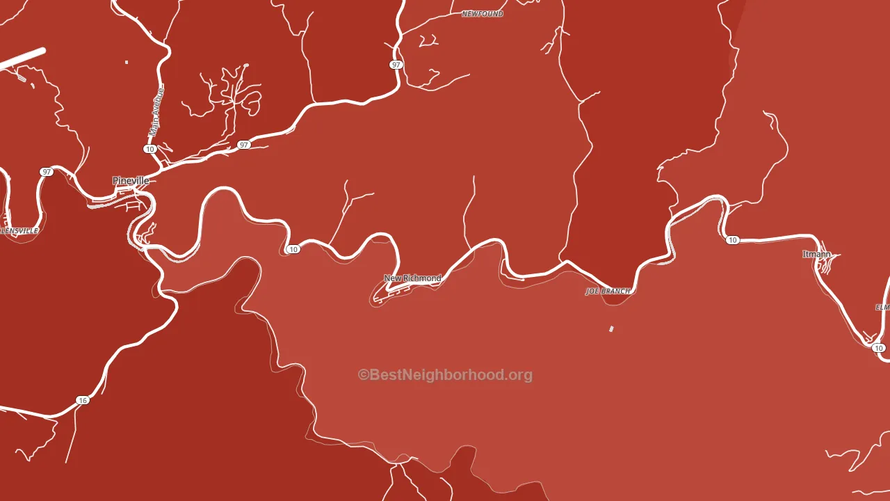 24867, WV block-group political-lean map