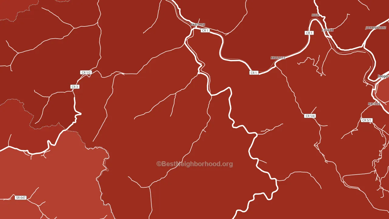 24872, WV block-group political-lean map