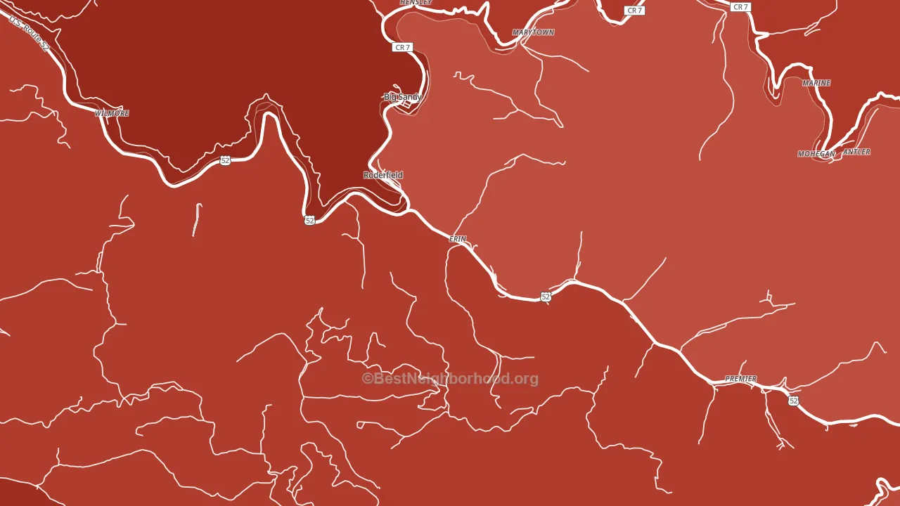 24881, WV block-group political-lean map