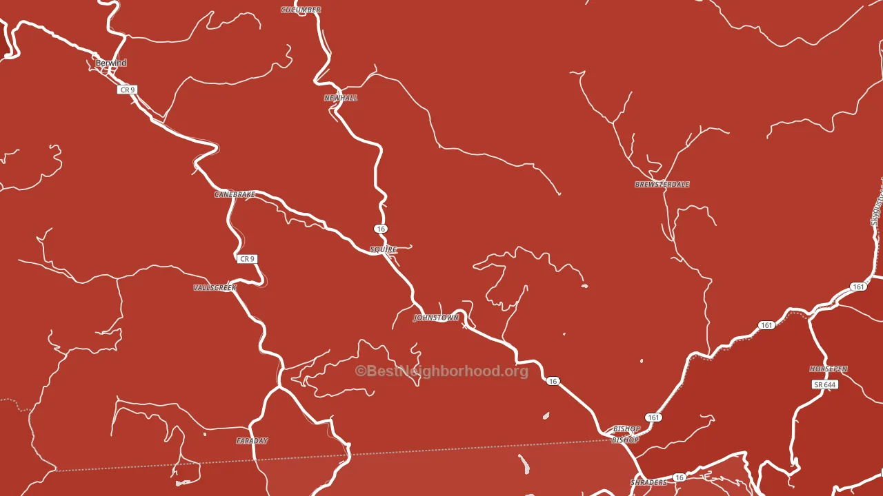 24884, WV block-group political-lean map