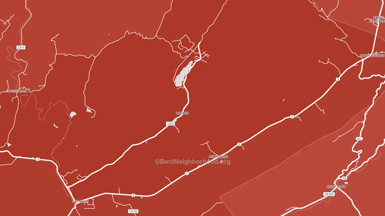 24941, WV block-group political-lean map