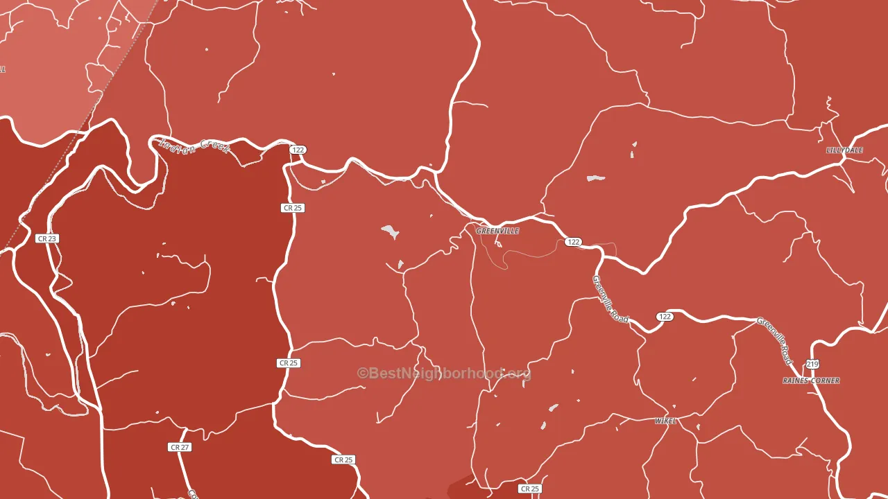 24945, WV block-group political-lean map