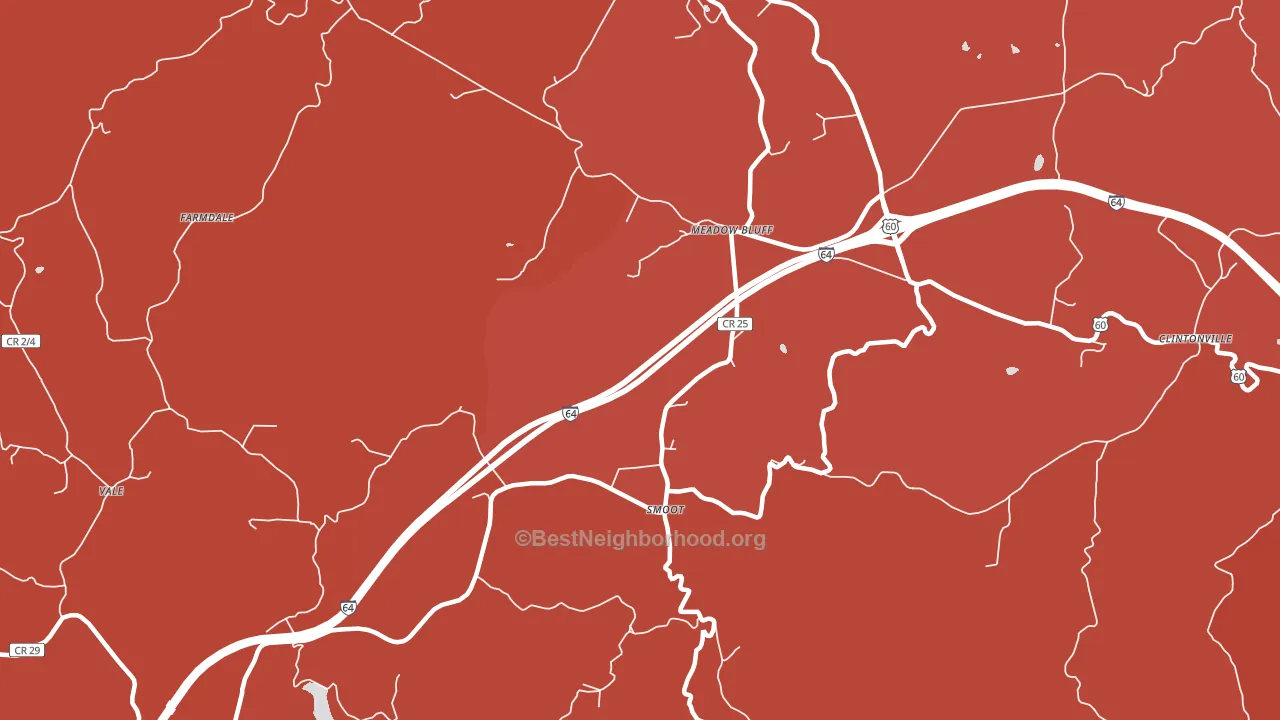 24977, WV block-group political-lean map