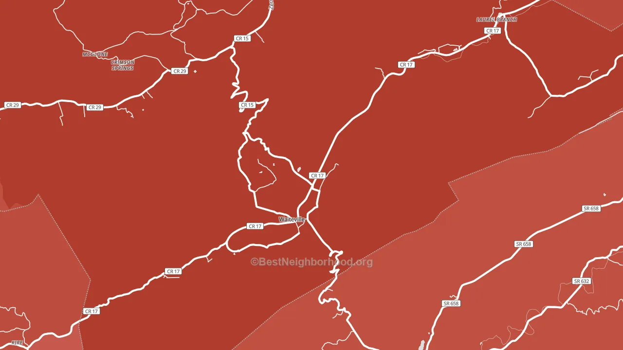 24984, WV block-group political-lean map