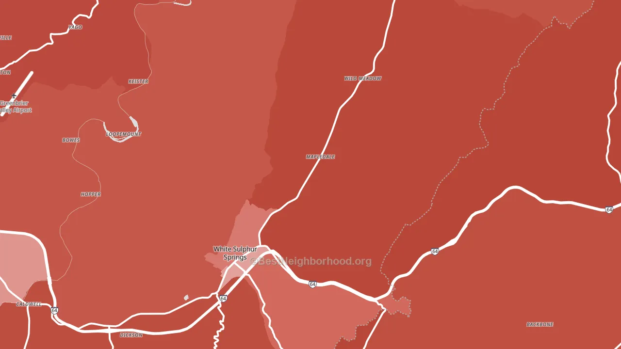 24986, WV block-group political-lean map