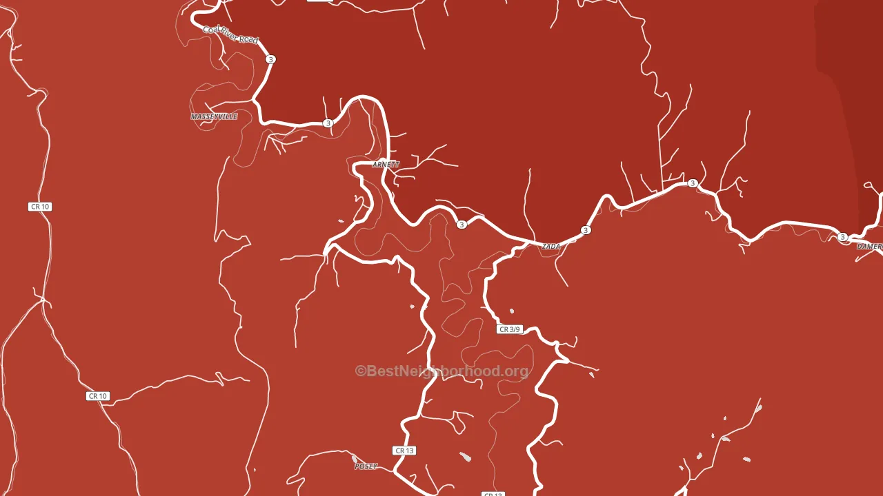 25007, WV block-group political-lean map