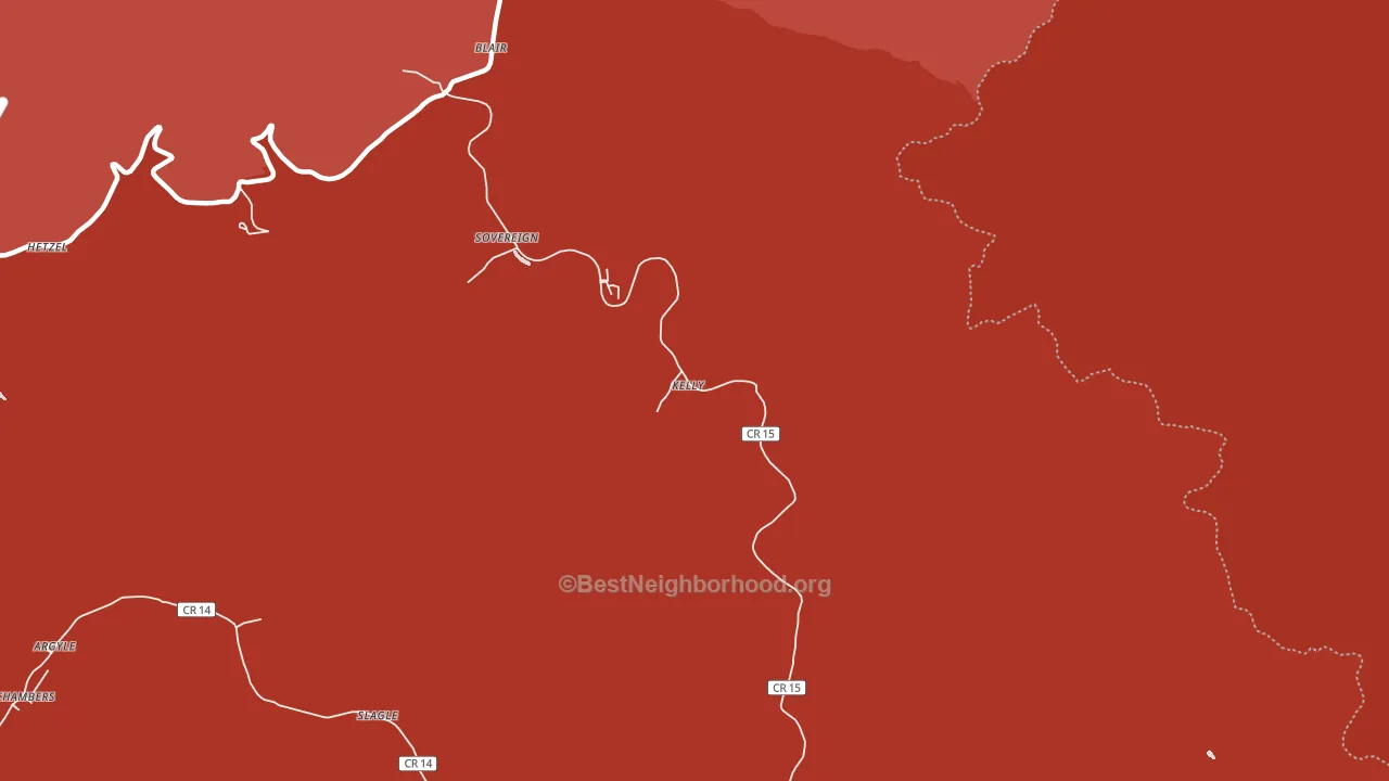 25022, WV block-group political-lean map
