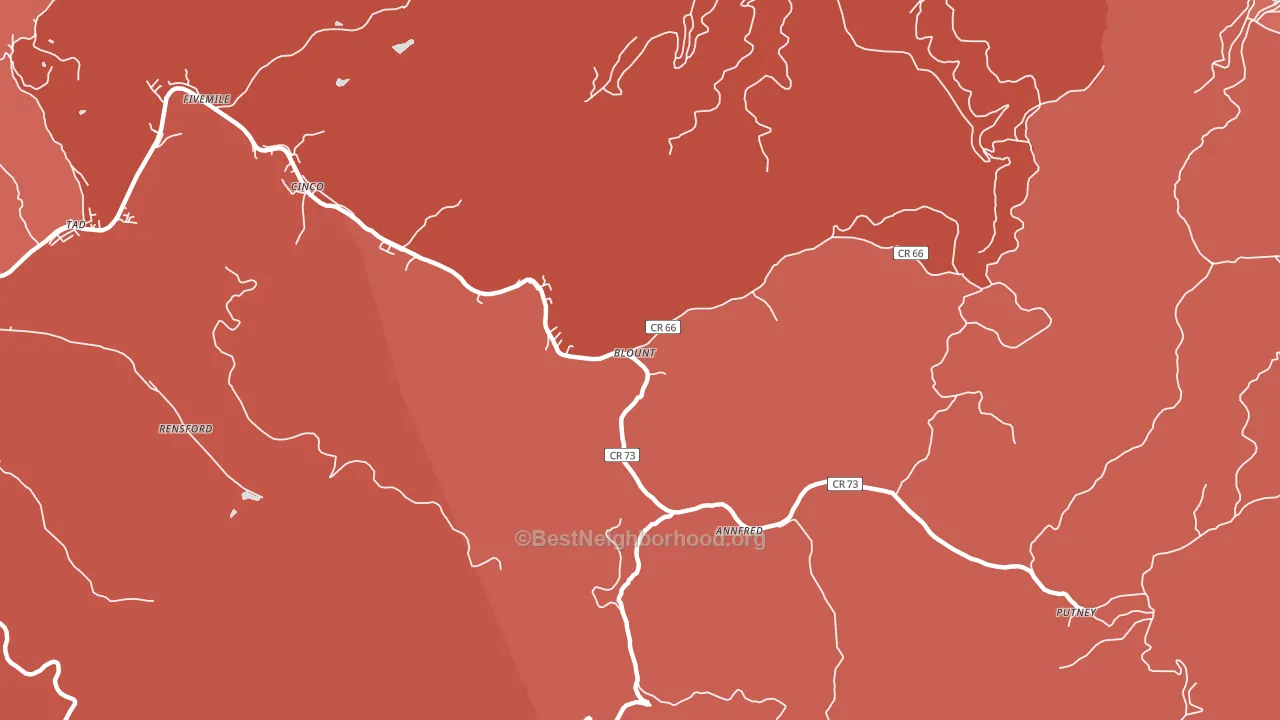 25025, WV block-group political-lean map