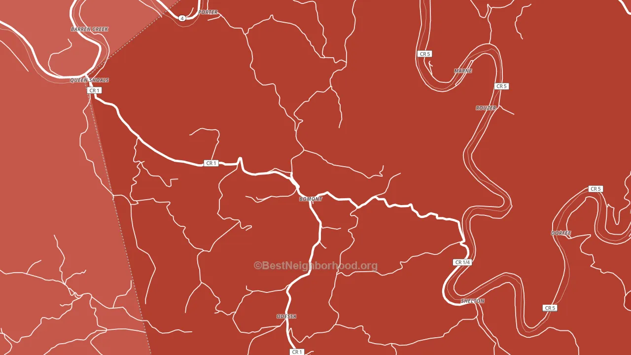 25030, WV block-group political-lean map