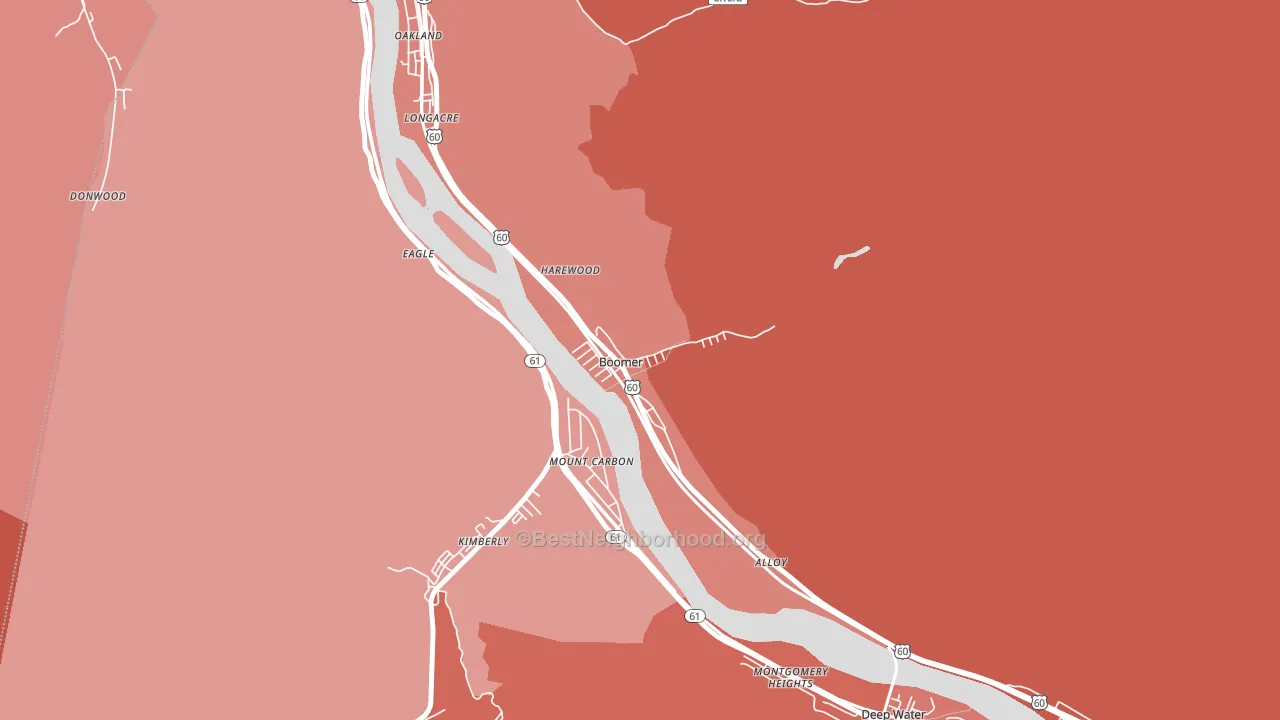 25031, WV block-group political-lean map