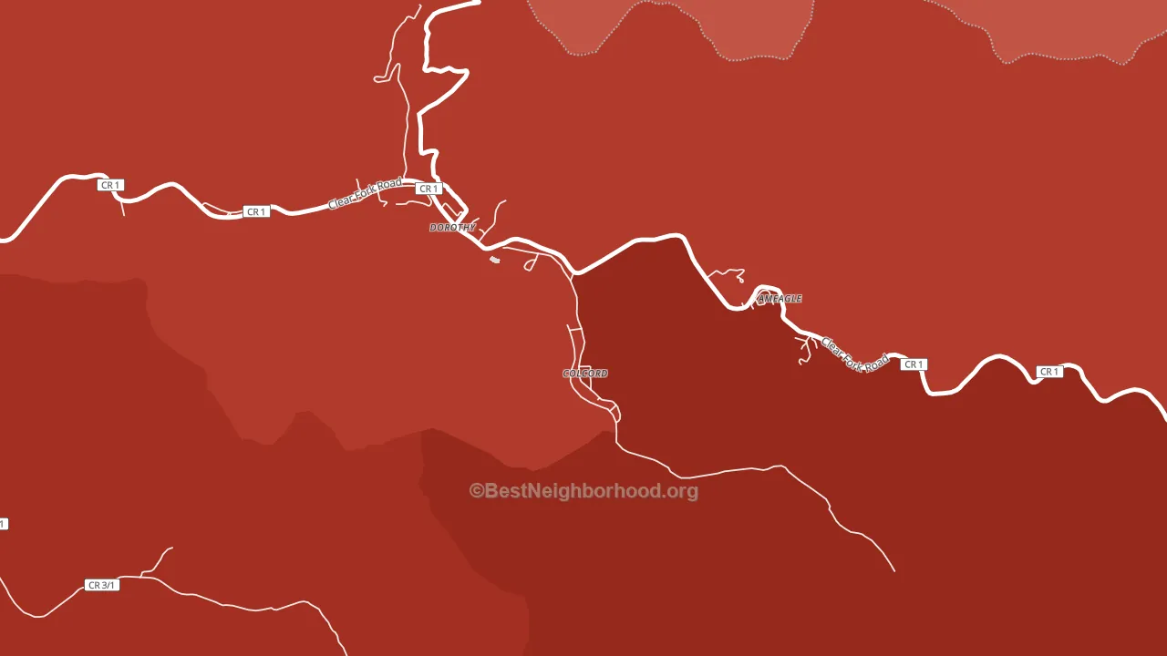 25048, WV block-group political-lean map