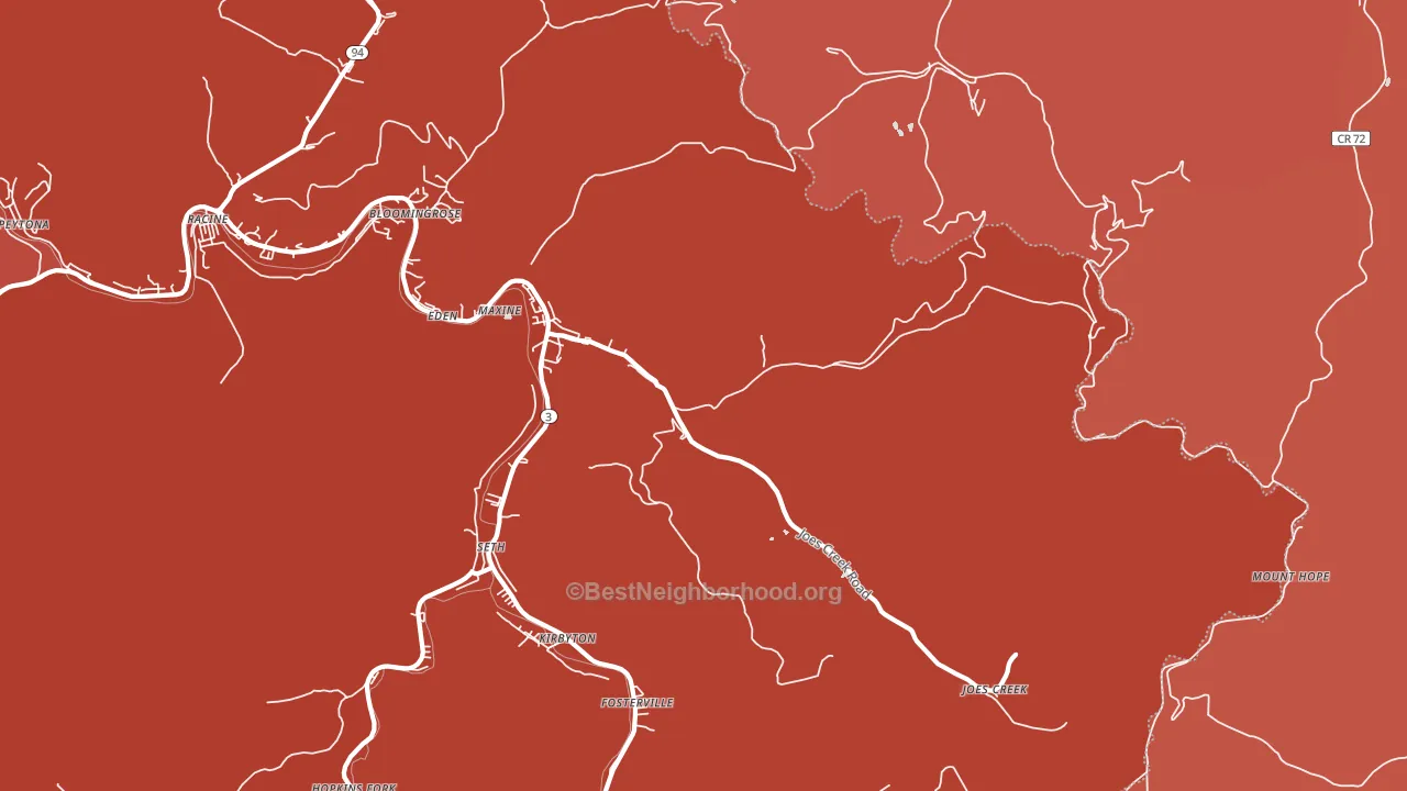 25049, WV block-group political-lean map