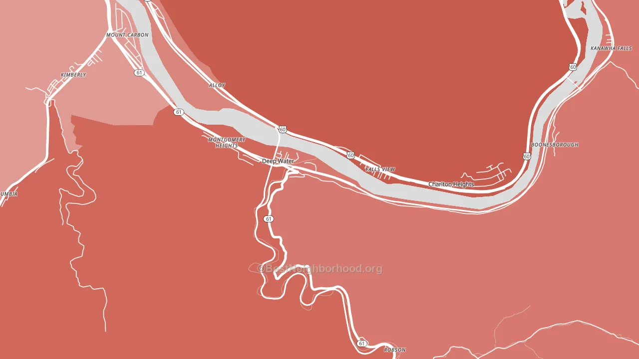 25057, WV block-group political-lean map