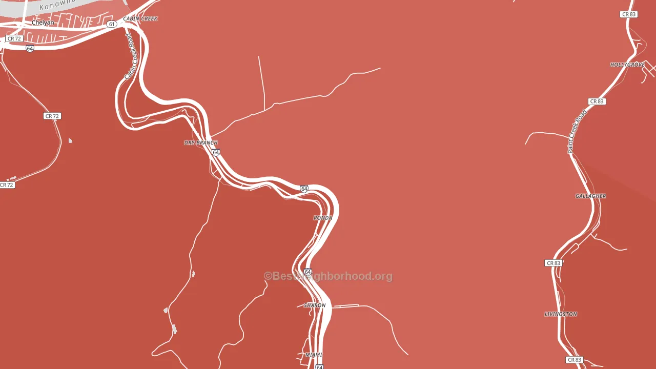 25061, WV block-group political-lean map