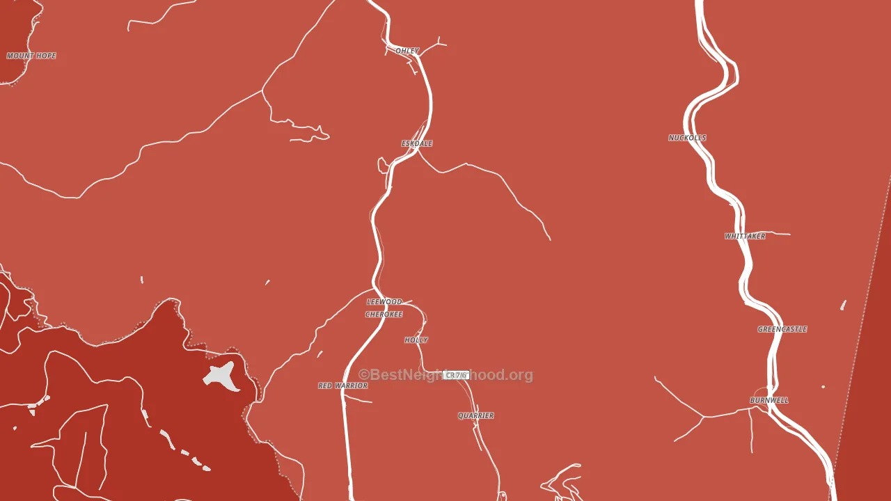 25075, WV block-group political-lean map