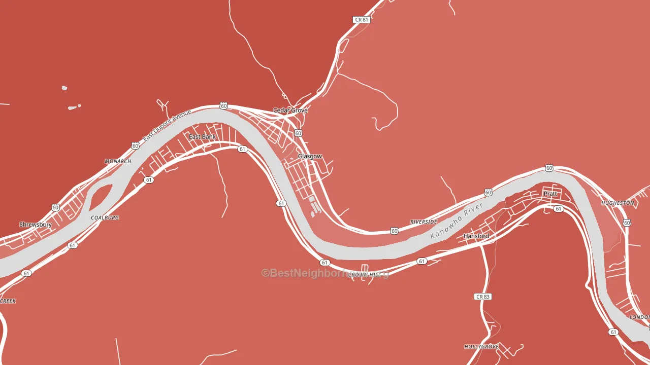 25086, WV block-group political-lean map