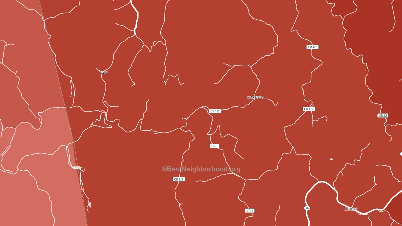 25088, WV block-group political-lean map