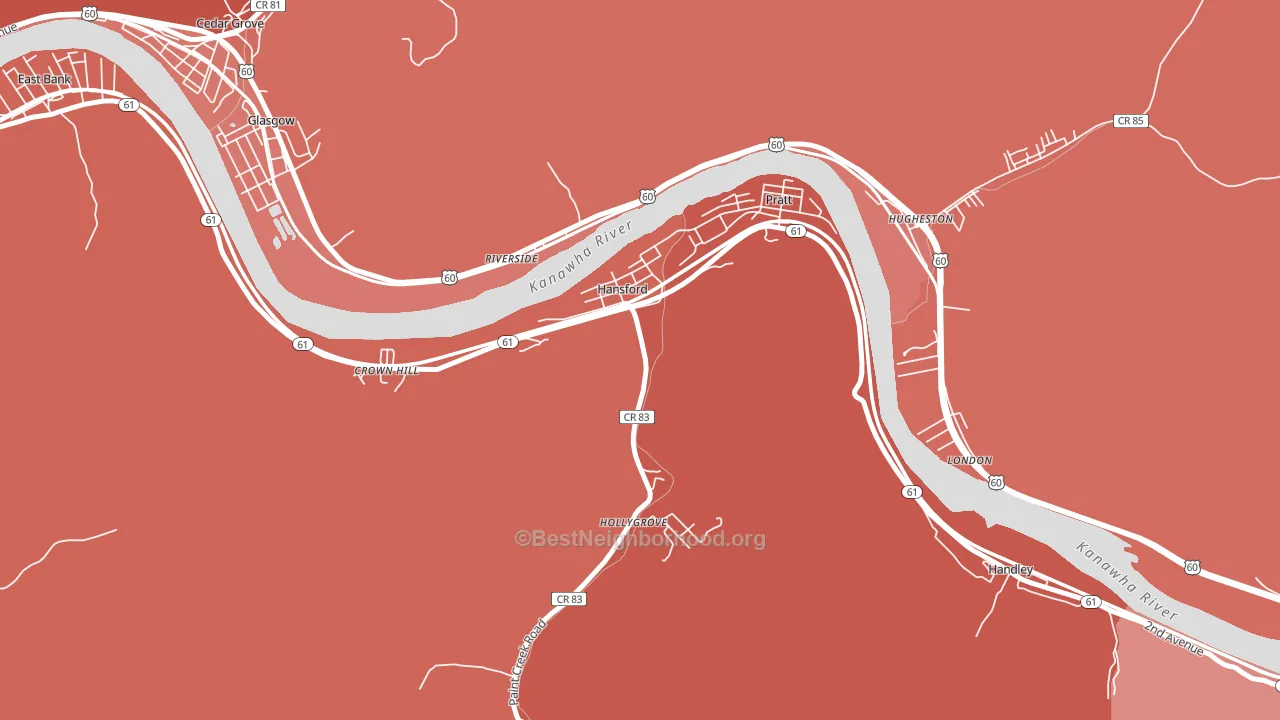 25103, WV block-group political-lean map
