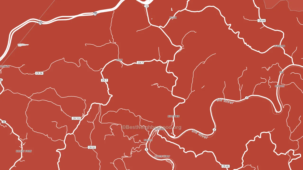 25113, WV block-group political-lean map