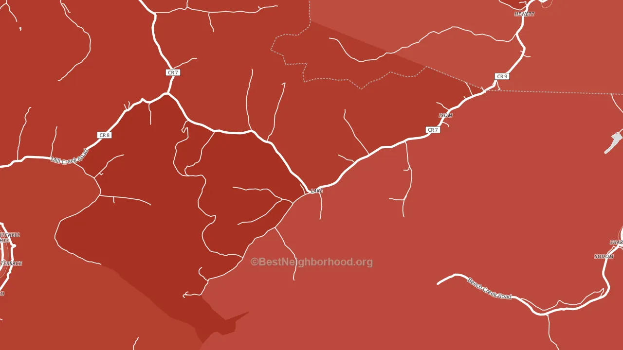 25121, WV block-group political-lean map