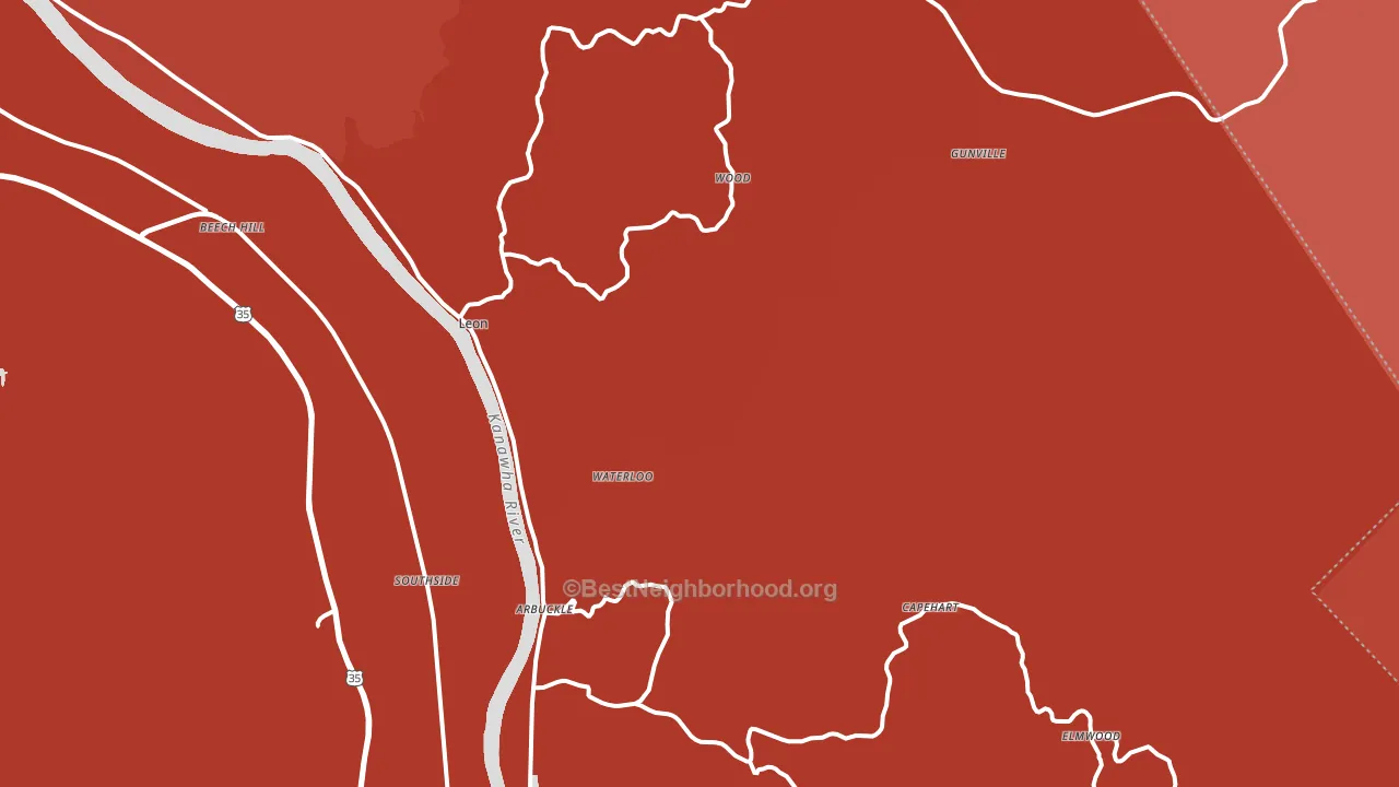 25123, WV block-group political-lean map