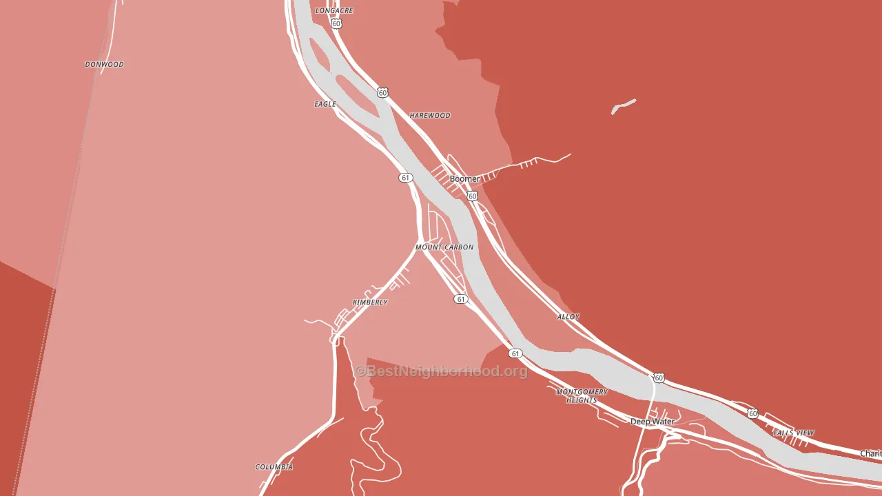 25139, WV block-group political-lean map