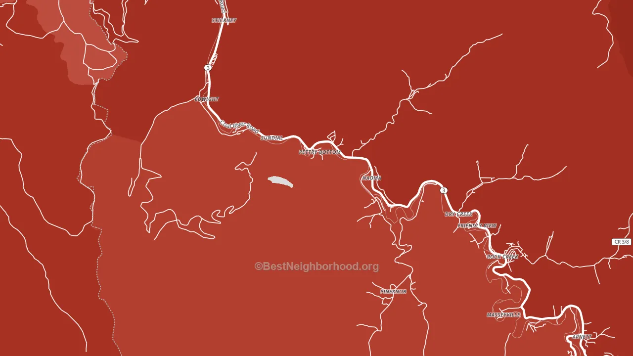 25140, WV block-group political-lean map