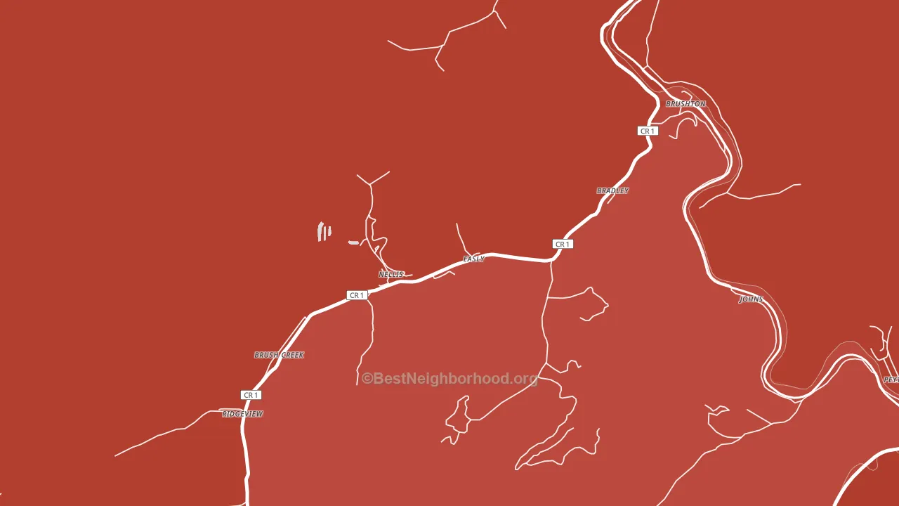 25142, WV block-group political-lean map
