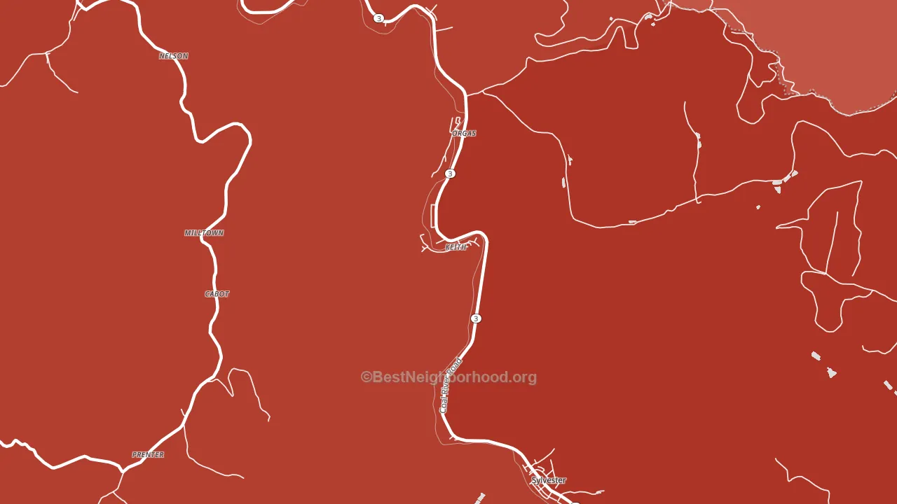 25148, WV block-group political-lean map