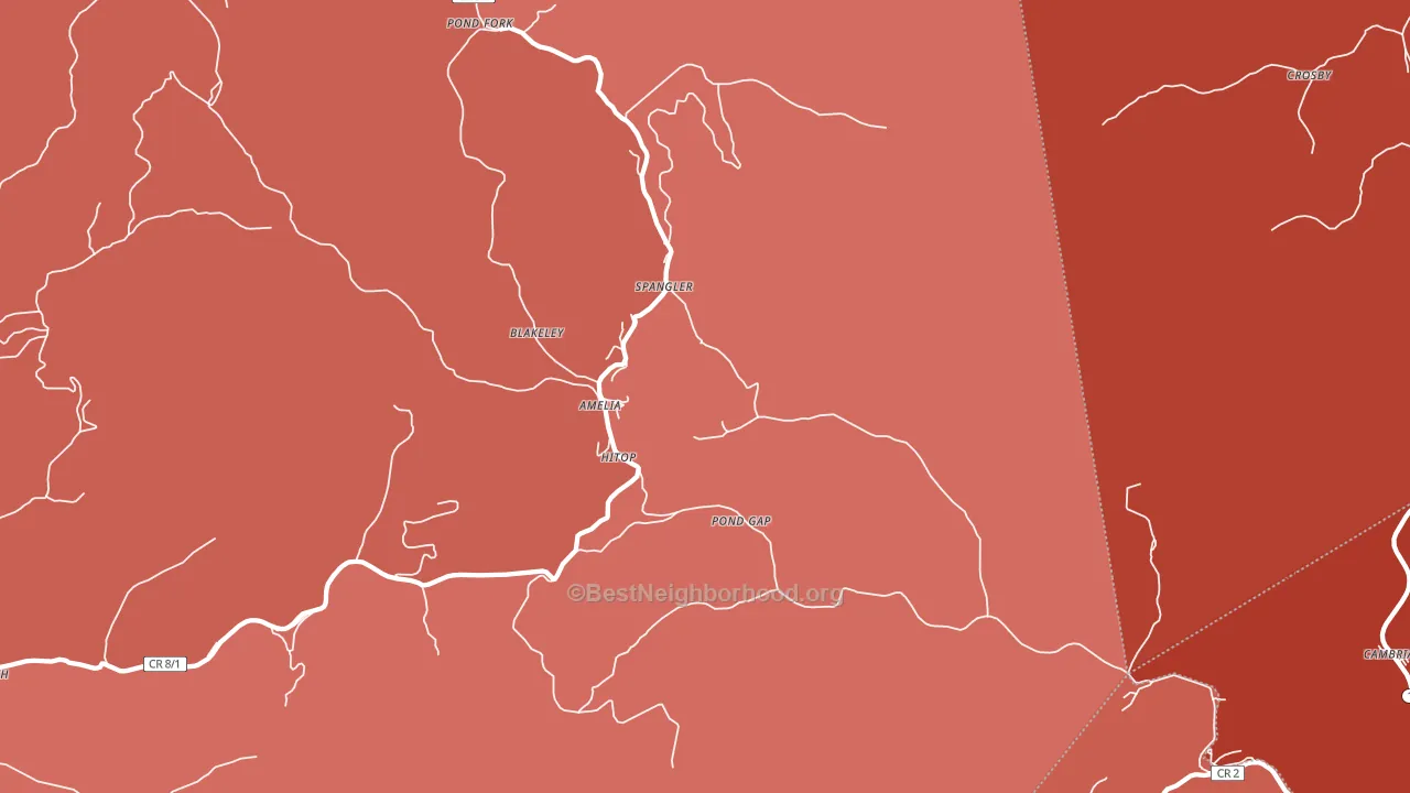 25160, WV block-group political-lean map