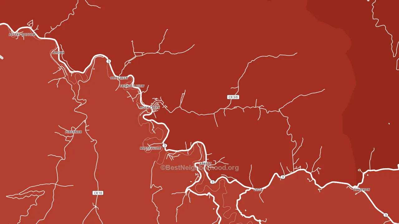 25174, WV block-group political-lean map