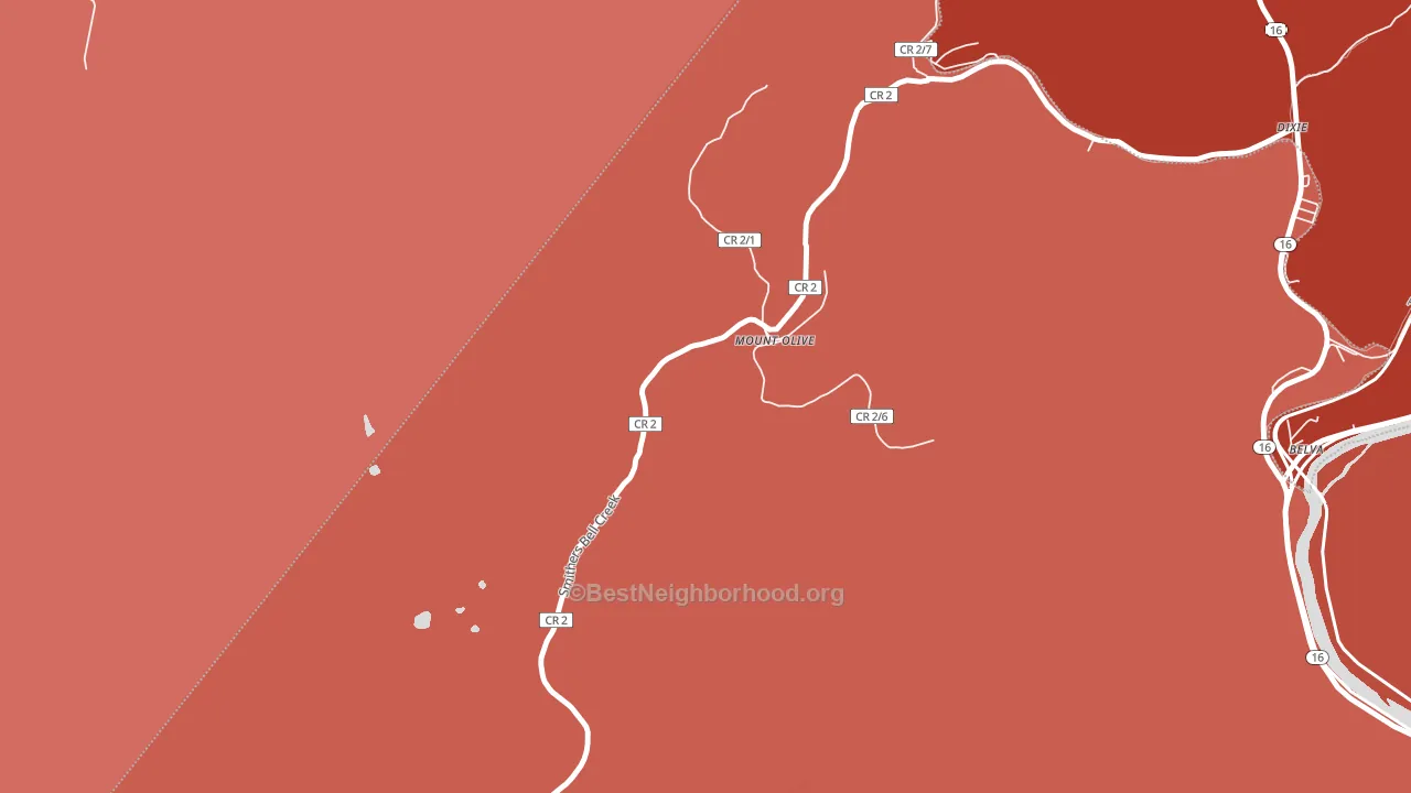 25185, WV block-group political-lean map